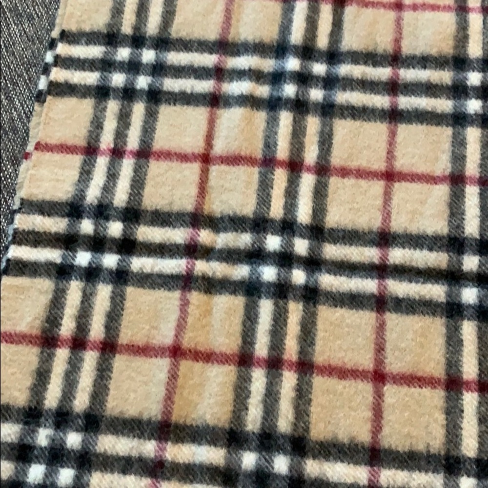Burberry Tan Wool Cashmere Classic Plaid Check - Picture 3 of 4
